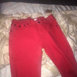 Red True Religion Jeans